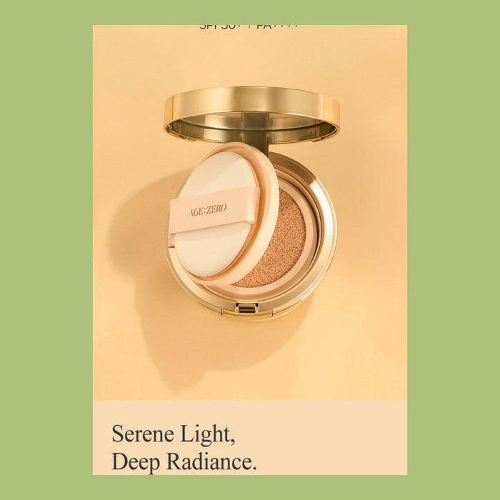 AGE:ZERO DEW GOLD AIRY GLOW CUSHION SPF50+,PA++++(15G/0.51FL.OZ)+REFIL